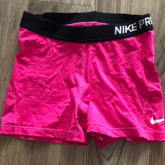 Nike Pants - Nike Pro dri-fit 3 inch pink shorts